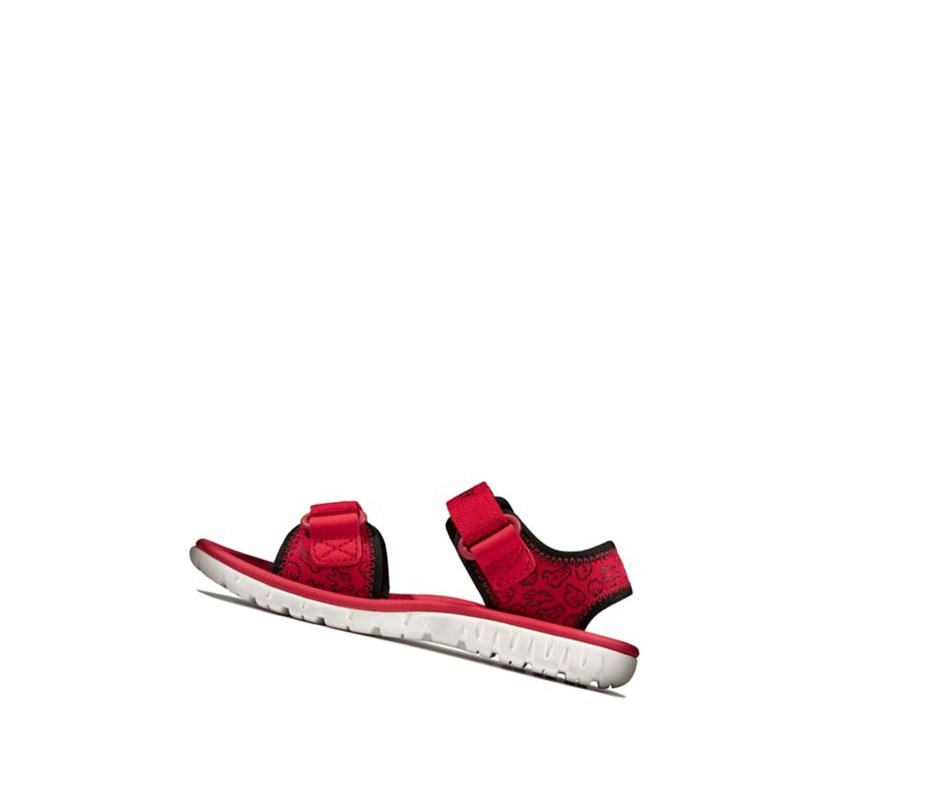 Sandales Casual Clarks Surfing Glove Fille Rouge | EMCY07954