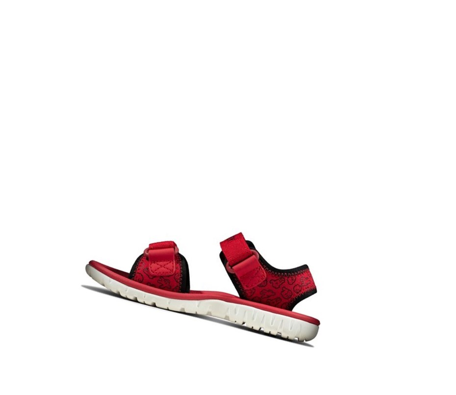 Sandales Casual Clarks Surfing Glove Fille Rouge | YQAD68502