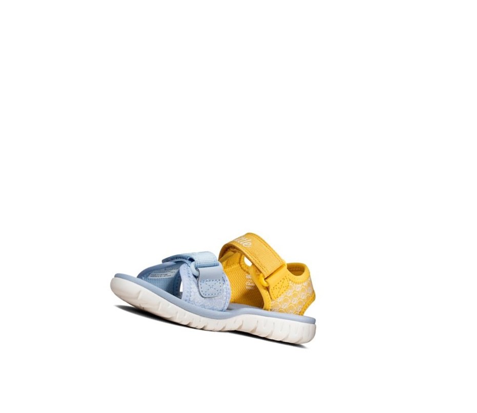 Sandales Casual Clarks Surfing Sea Fille Jaune | JTLN28456