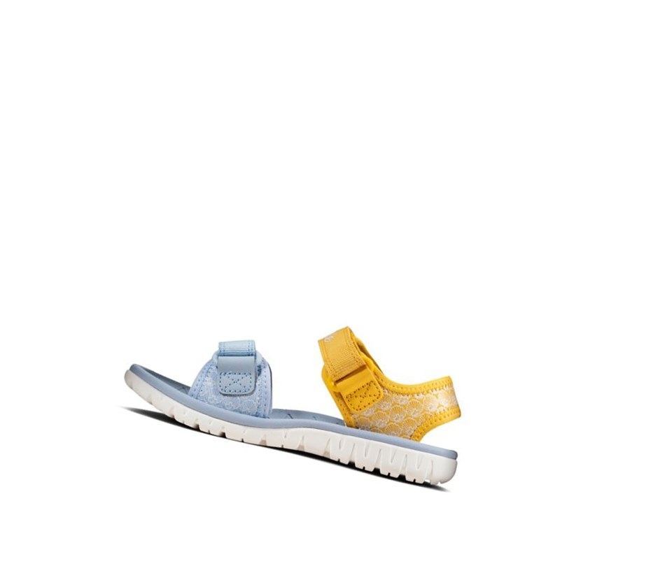 Sandales Casual Clarks Surfing Sea Fille Jaune | JTLN28456