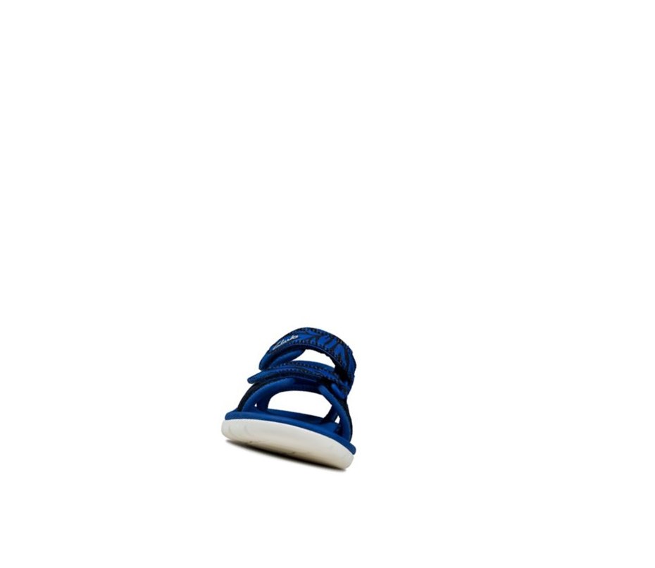 Sandales Casual Clarks Surfing Tide Fille Bleu Marine | FZGC49763