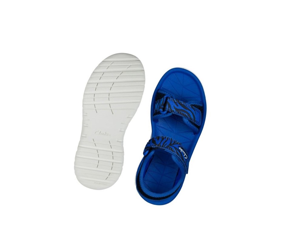 Sandales Casual Clarks Surfing Tide Fille Bleu Marine | FZGC49763