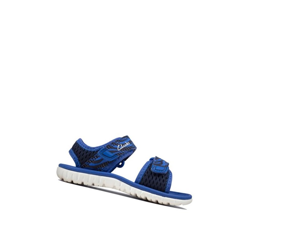 Sandales Casual Clarks Surfing Tide Fille Bleu Marine | PGIR18427