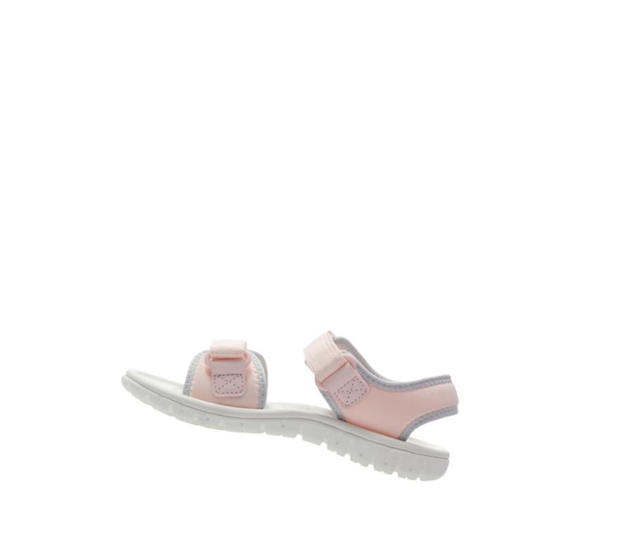 Sandales Casual Clarks Surfing Tide Synthétique Fille Rose | WLJC93071