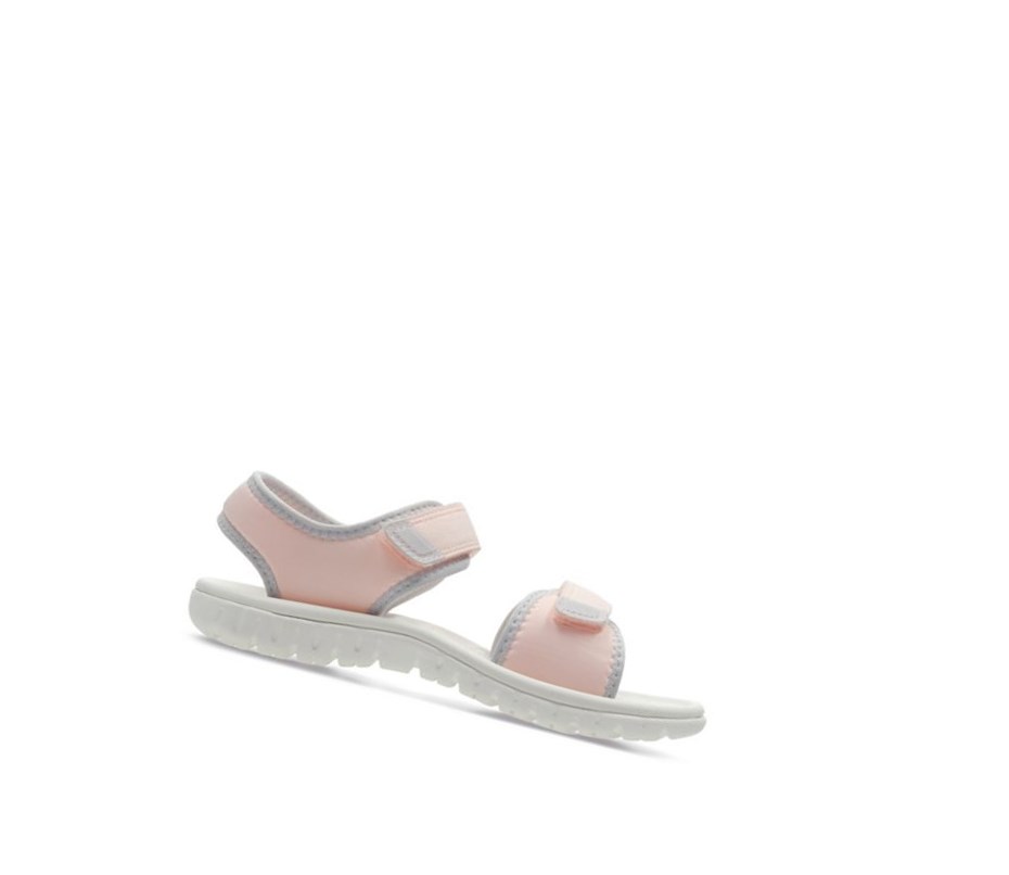 Sandales Casual Clarks Surfing Tide Synthétique Fille Rose | WLJC93071