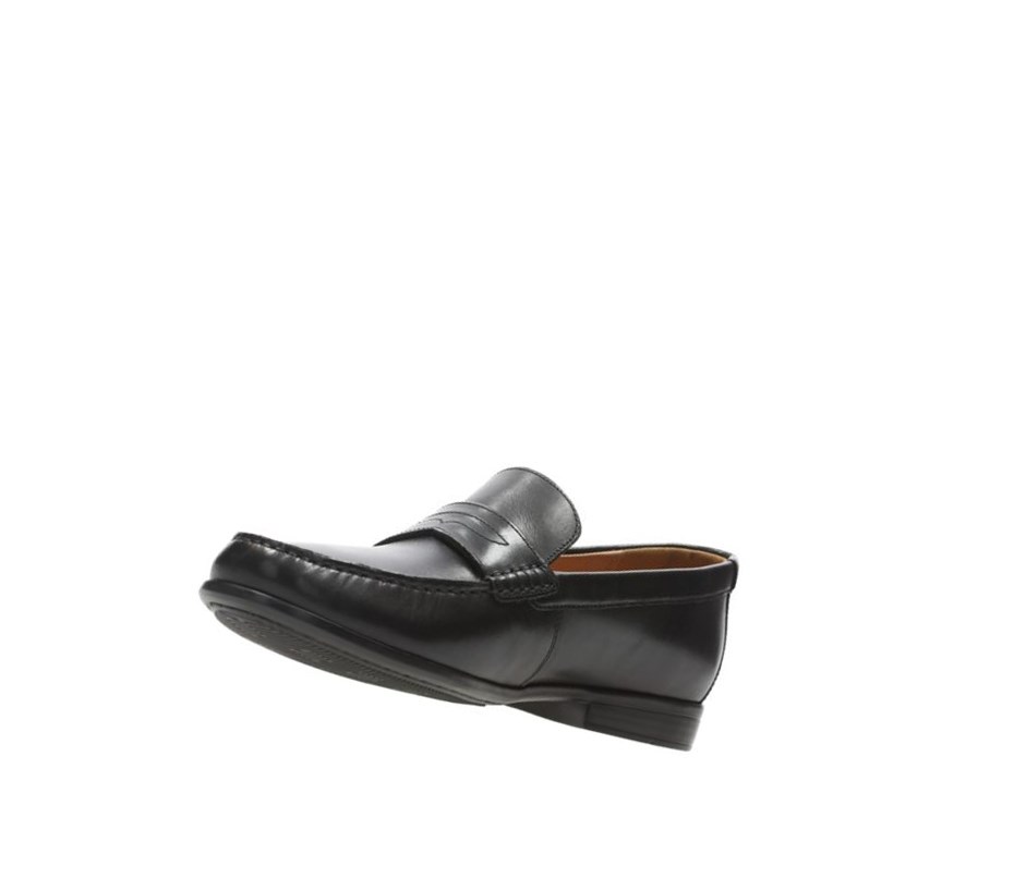 Slip On & Loafers Clarks Claude Lane Homme Noir | HZCW30196