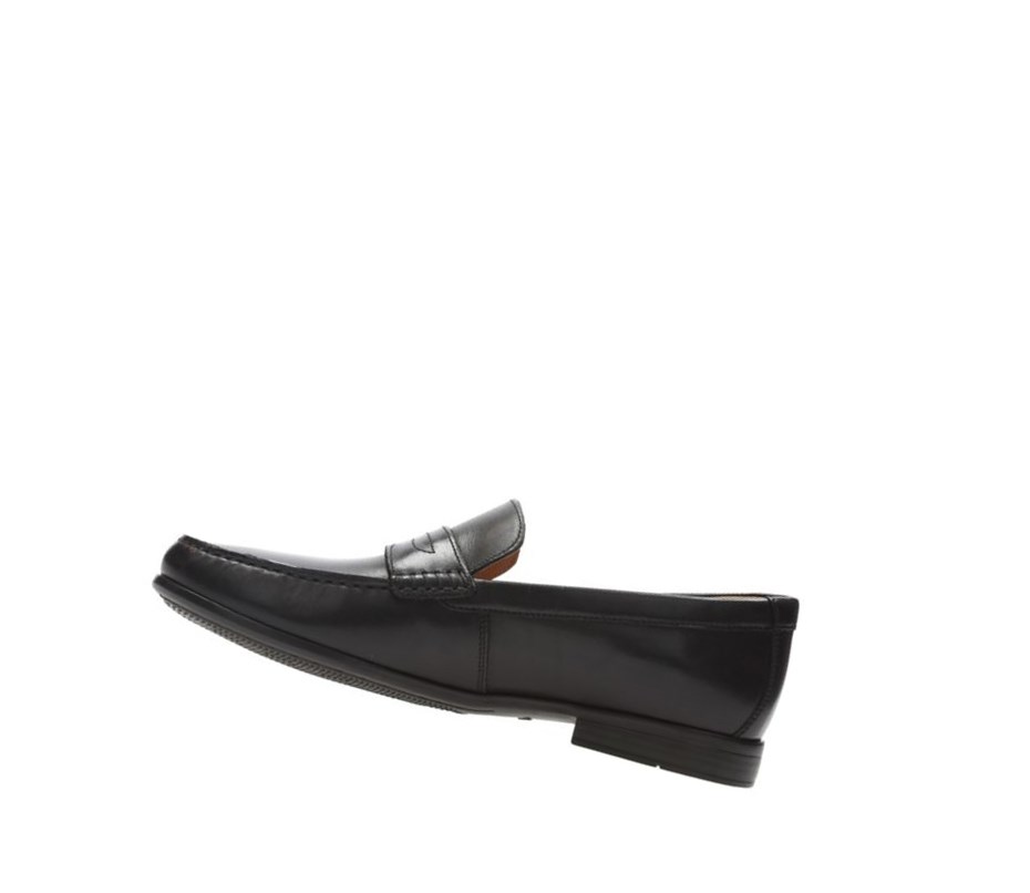 Slip On & Loafers Clarks Claude Lane Homme Noir | HZCW30196