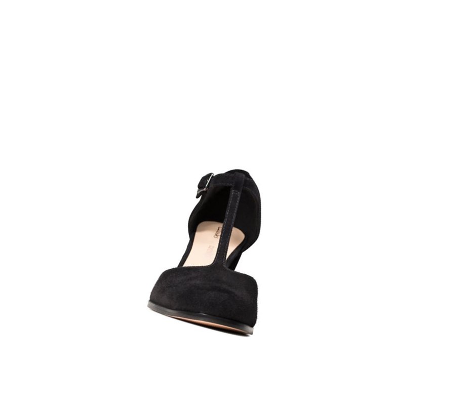 Talons Clarks Kaylin 85 T Brides Daim Femme Noir | LDYB35094