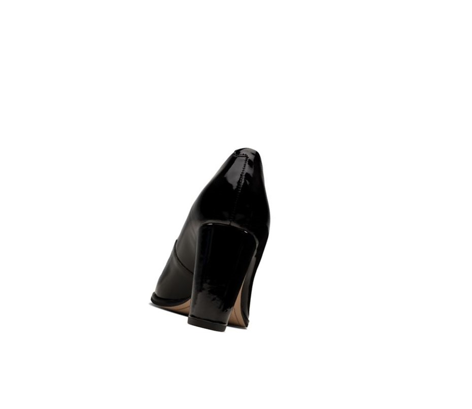 Talons Clarks Kaylin Cara Vernis Femme Noir | DUBE57942