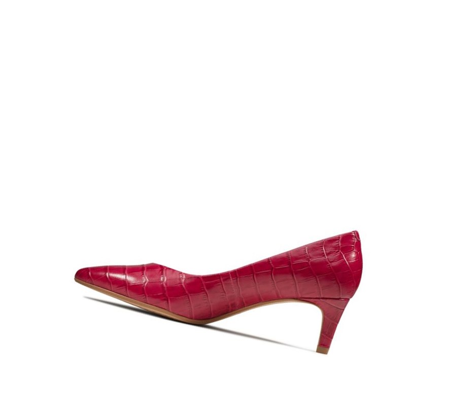 Talons Clarks Laina 55 Cuir Femme Fushia | YCZI53694