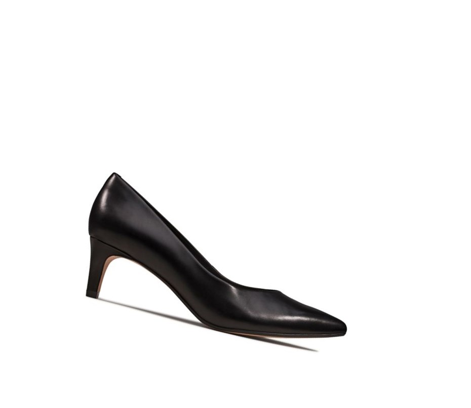 Talons Clarks Laina 55 Cuir Femme Noir | IETV46980