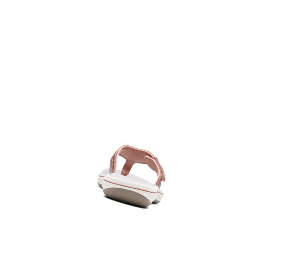 Tong Clarks Brinkley Sea Femme Rose Doré | CZAP15270