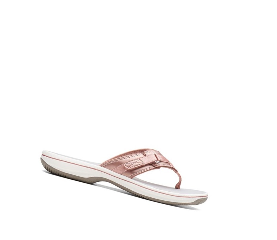 Tong Clarks Brinkley Sea Femme Rose Doré | CZAP15270