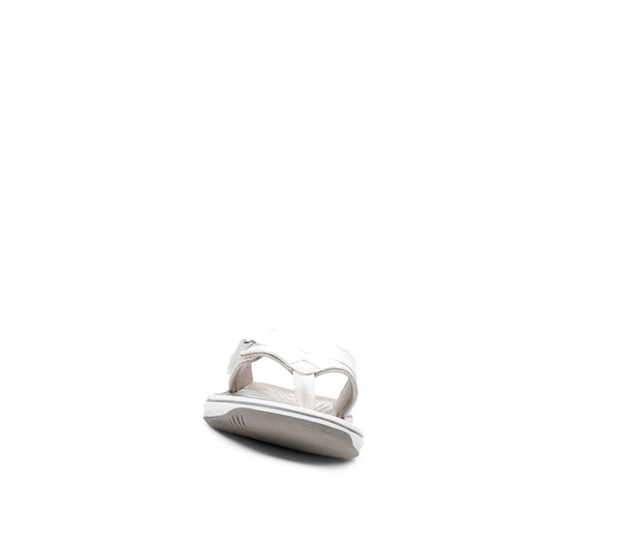 Tong Clarks Brinkley Sea Synthétique Femme Blanche | PCWN60247