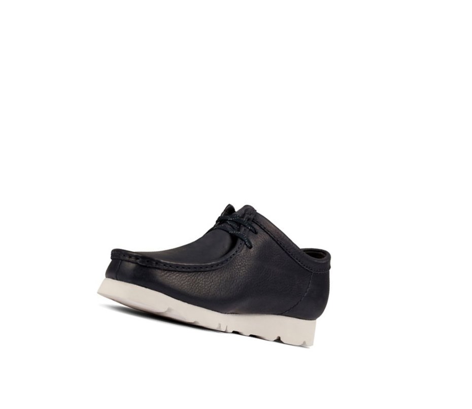 Wallabee Clarks Gore-tex Cuir Homme Bleu Marine | TFOI94625