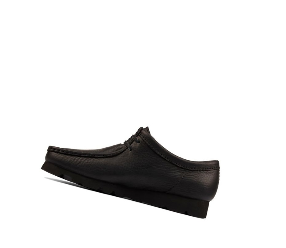 Wallabee Clarks Gore-tex Cuir Homme Noir | CHNW48072