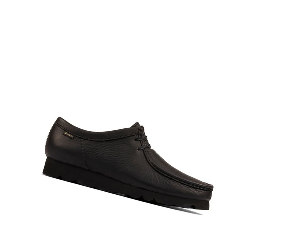 Wallabee Clarks Gore-tex Cuir Homme Noir | CHNW48072