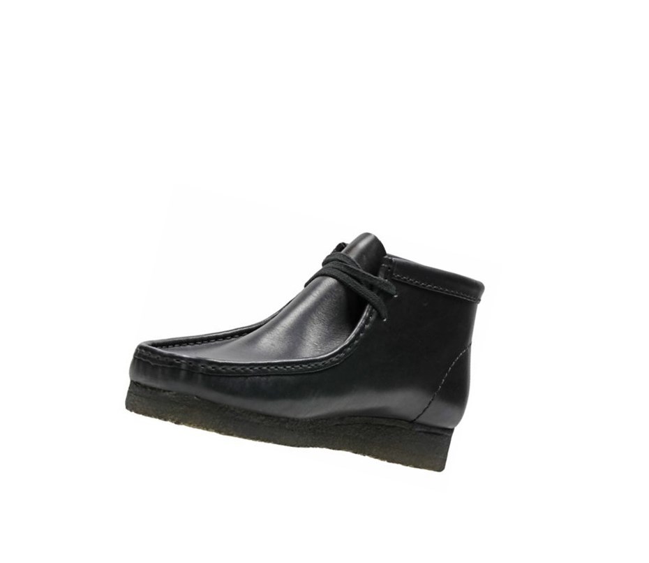 Wallabee Clarks Originale Cuir Homme Noir | FWPS13296