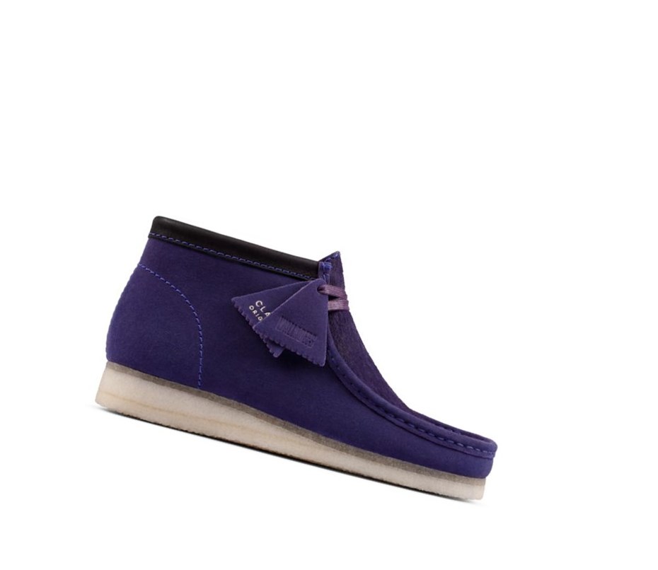 Wallabee Clarks Originale Cuir Homme Violette | FLTS46273