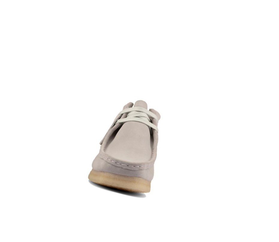 Wallabee Clarks Originale Daim Femme Bleu Grise | CHNG54780