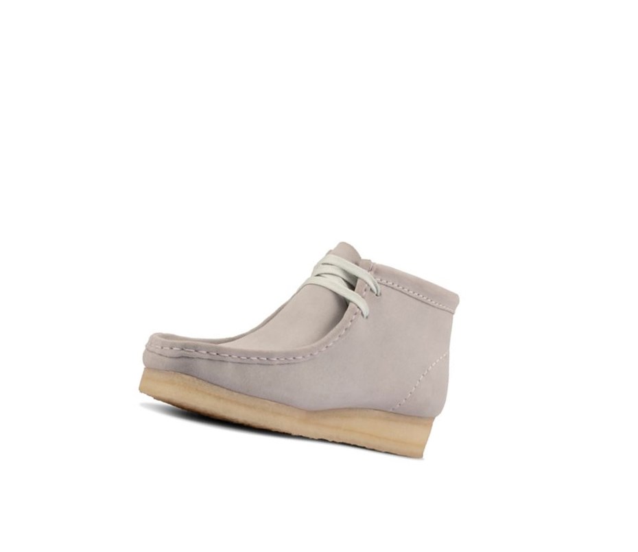 Wallabee Clarks Originale Daim Femme Bleu Grise | CHNG54780