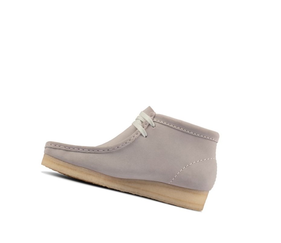 Wallabee Clarks Originale Daim Femme Bleu Grise | CHNG54780