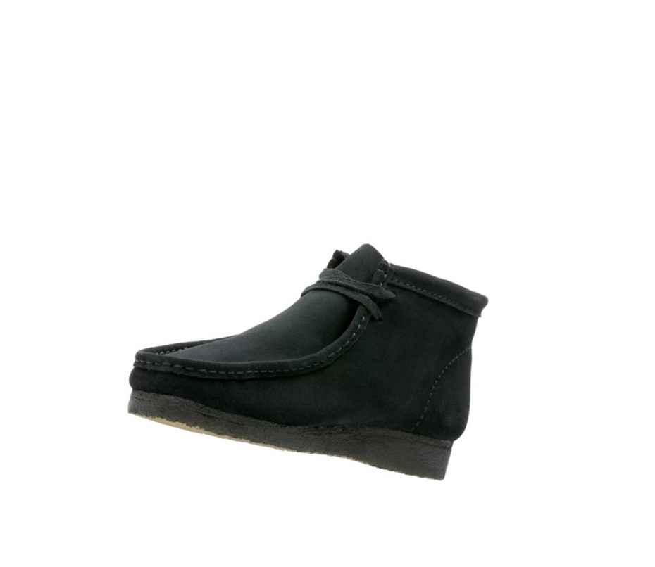 Wallabee Clarks Originale Daim Femme Noir | IWMJ75903