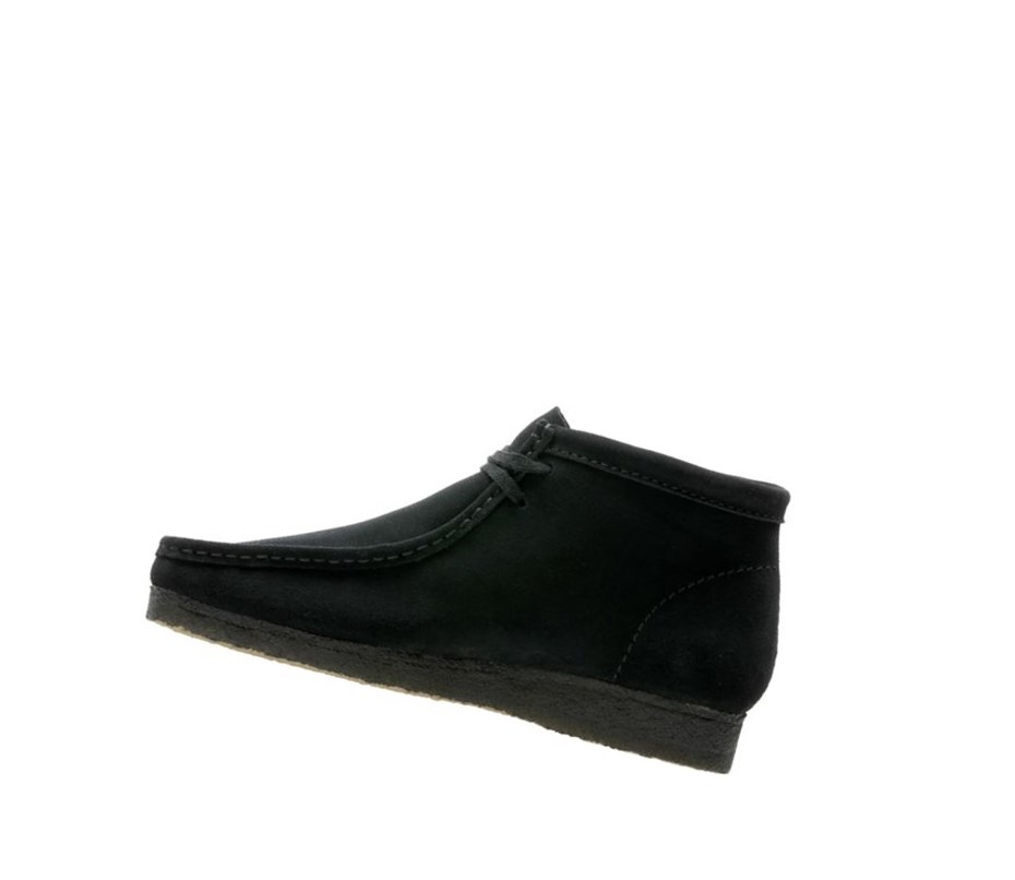 Wallabee Clarks Originale Daim Femme Noir | IWMJ75903