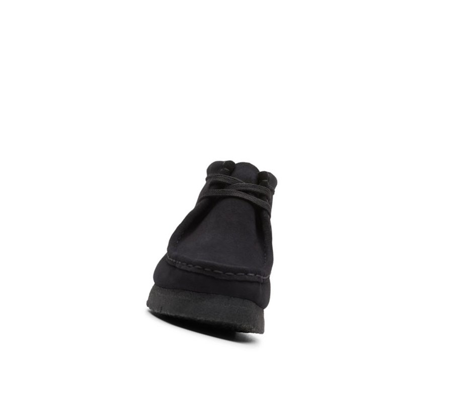 Wallabee Clarks Originale Daim Femme Noir | JSPH81406