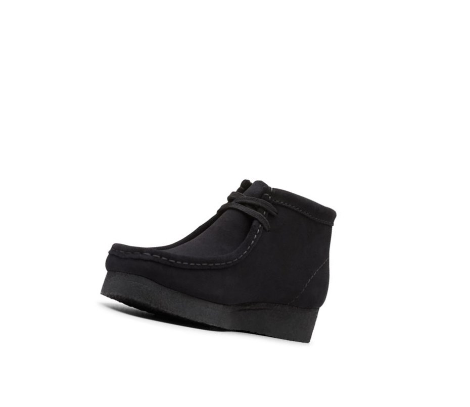 Wallabee Clarks Originale Daim Femme Noir | JSPH81406