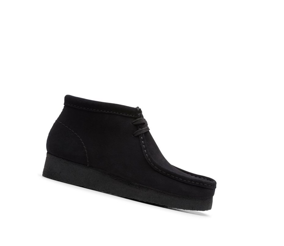 Wallabee Clarks Originale Daim Femme Noir | JSPH81406