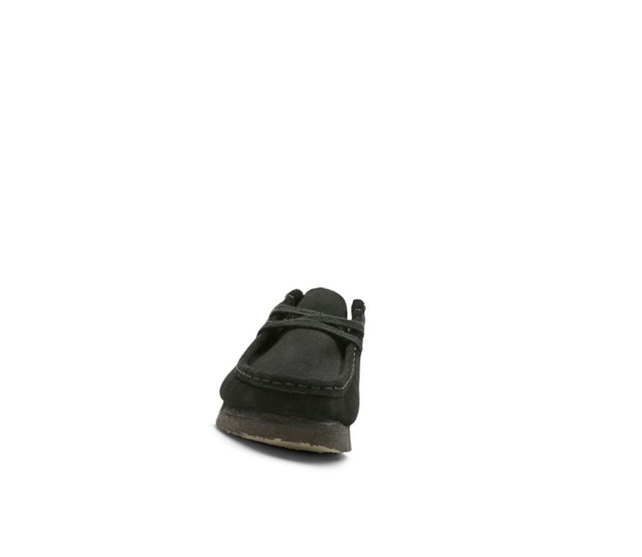 Wallabee Clarks Originale Daim Femme Noir | QVYW40781