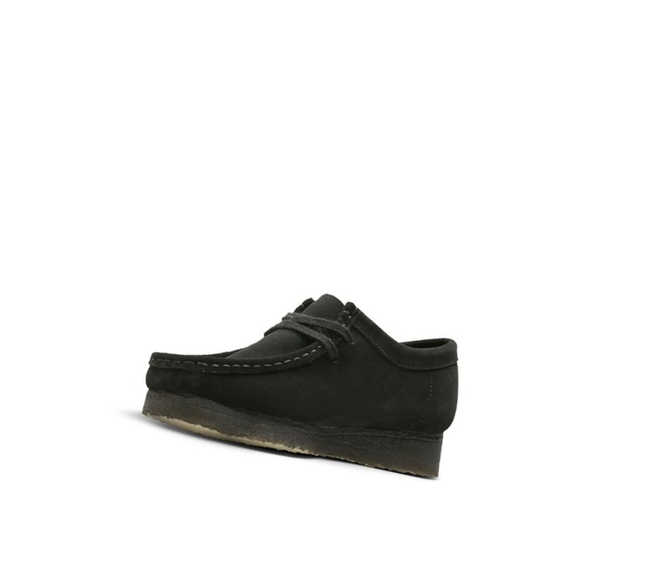 Wallabee Clarks Originale Daim Femme Noir | QVYW40781