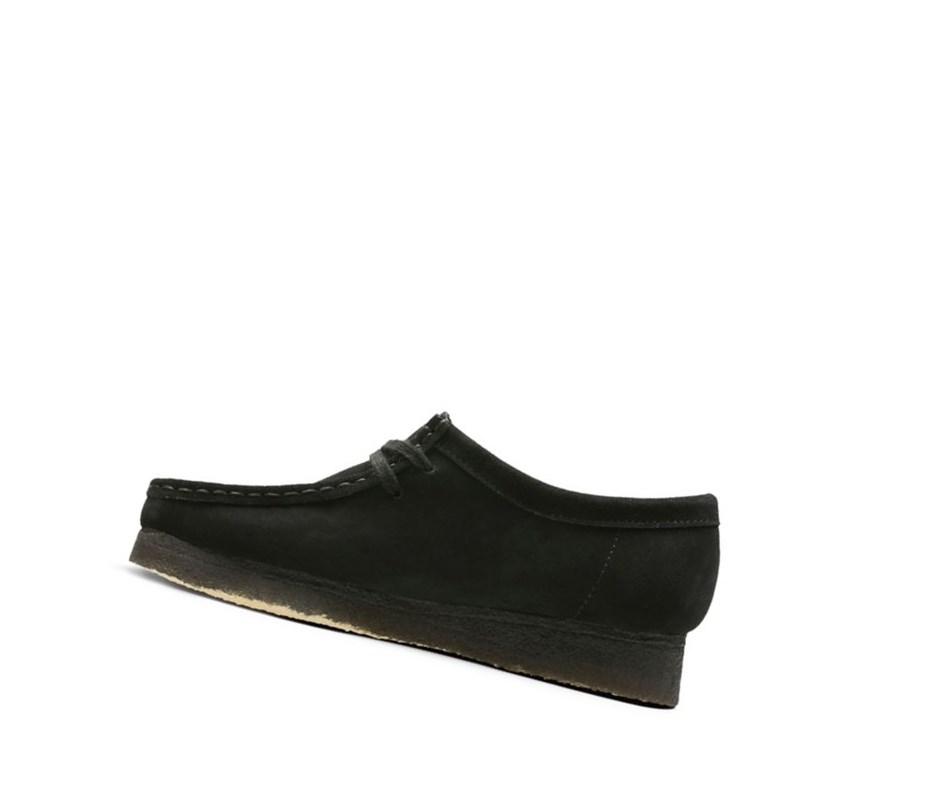 Wallabee Clarks Originale Daim Femme Noir | QVYW40781