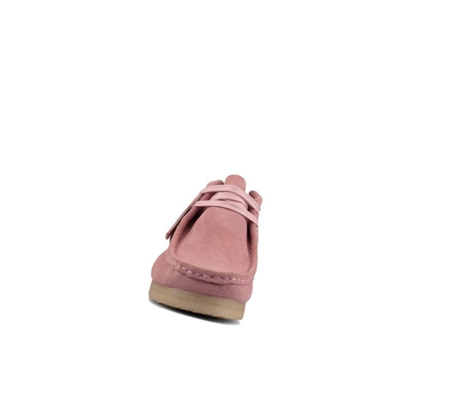 Wallabee Clarks Originale Daim Femme Rose | ZWSC78052