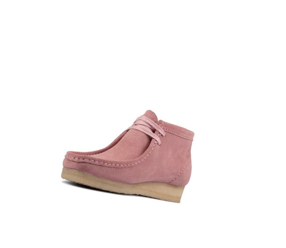 Wallabee Clarks Originale Daim Femme Rose | ZWSC78052