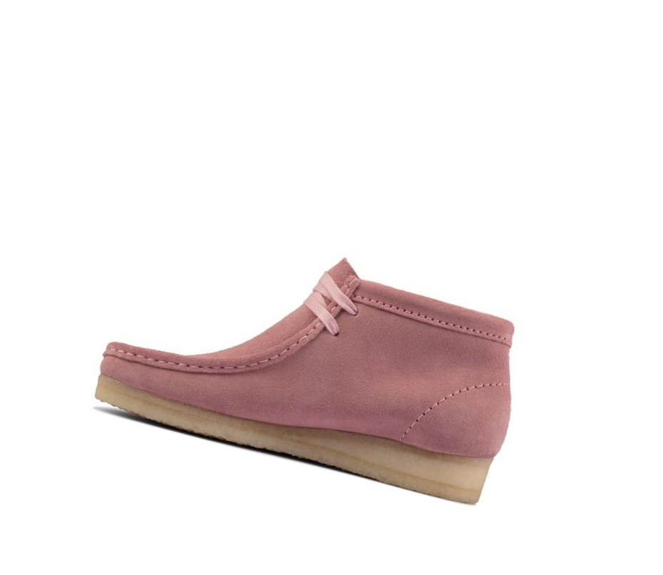 Wallabee Clarks Originale Daim Femme Rose | ZWSC78052