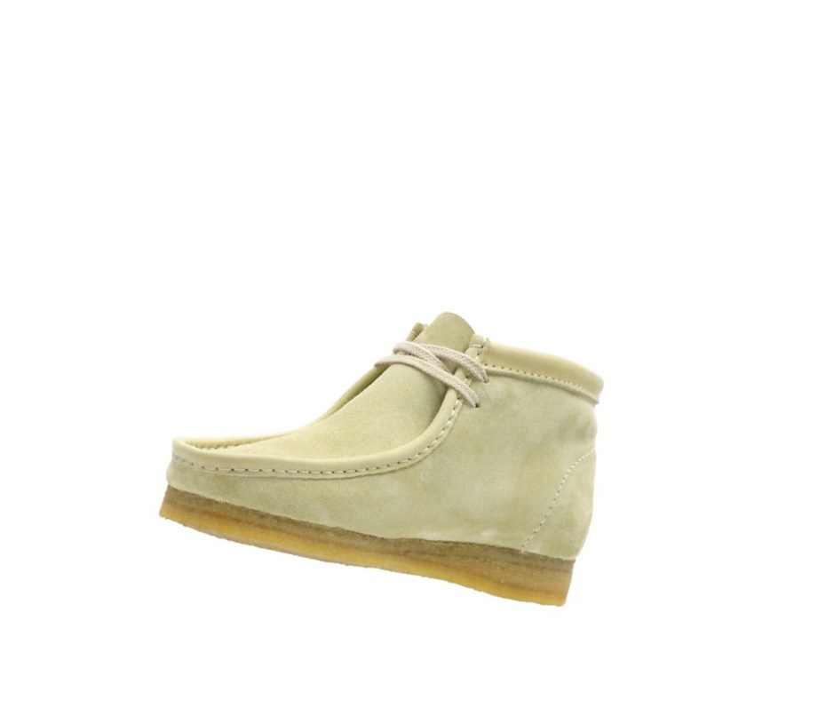 Wallabee Clarks Originale Daim Femme Vert Clair | MGUD68751