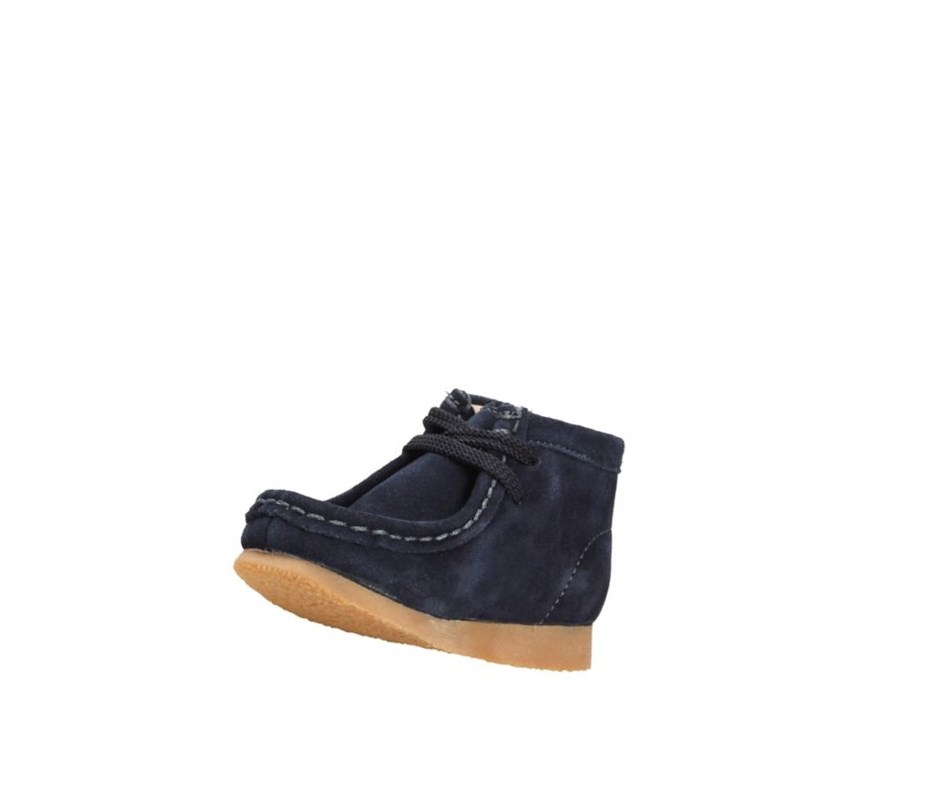 Wallabee Clarks Originale Daim Fille Bleu Marine | DYSA30587