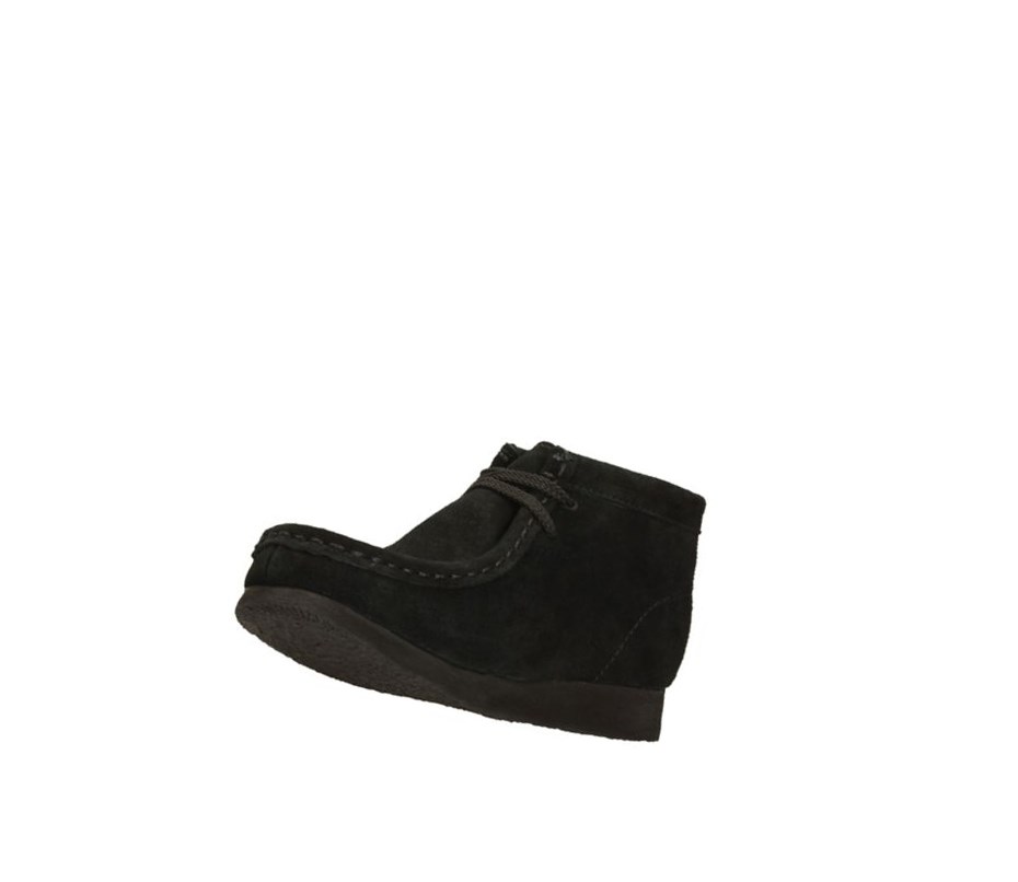 Wallabee Clarks Originale Daim Fille Noir | HNLU96572