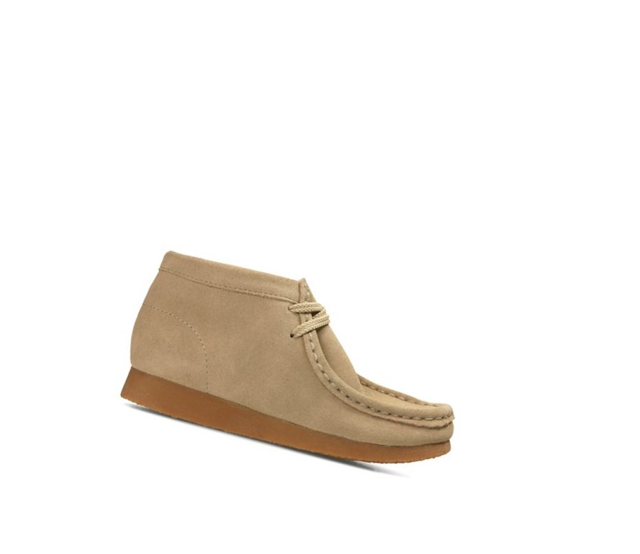 Wallabee Clarks Originale Daim Garcon Beige | RNYH67542