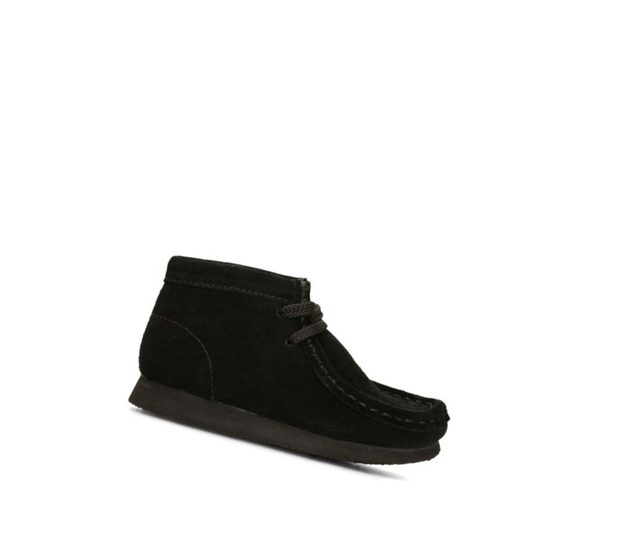 Wallabee Clarks Originale Daim Garcon Noir | VDFE93817