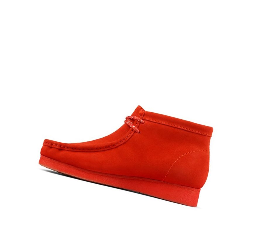 Wallabee Clarks Originale Daim Homme Rouge | HBZQ24153